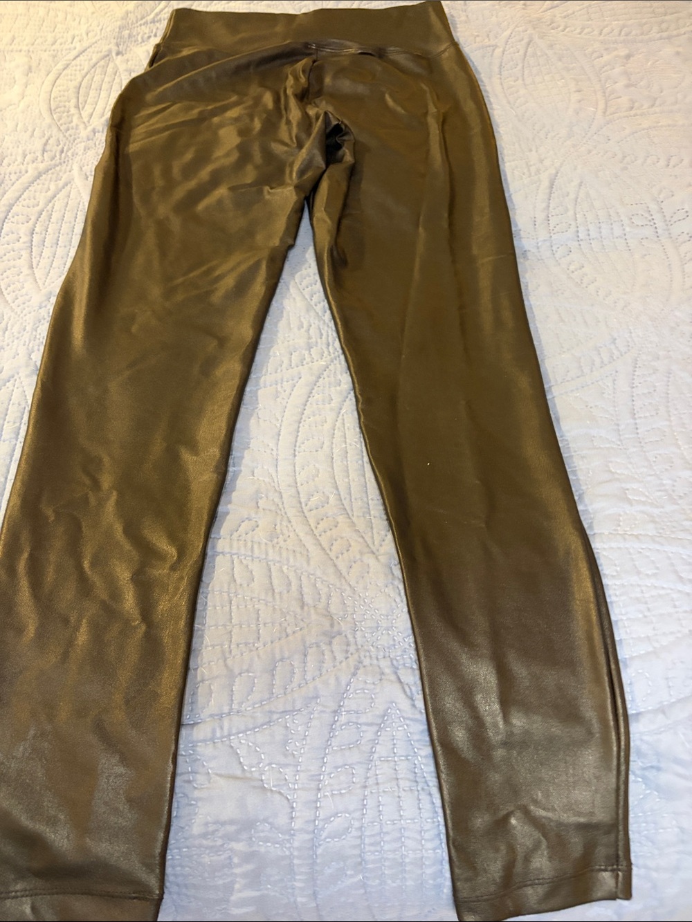 Zenana Outfitters Faux-Leather Black Leggings- Women